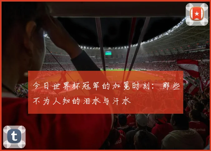今日世界杯冠军的加冕时刻：那些不为人知的泪水与汗水